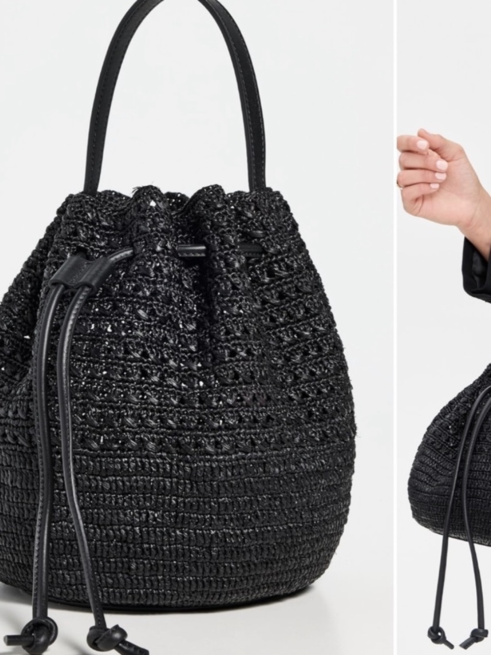 Janessa Leone black cami bag - signs of wear, please read post!